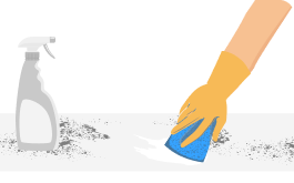 Deep Clean - Heavy dirt requiring scrubbing