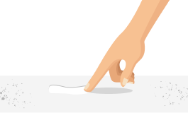 Thorough Wiping - Visible dirt and grime