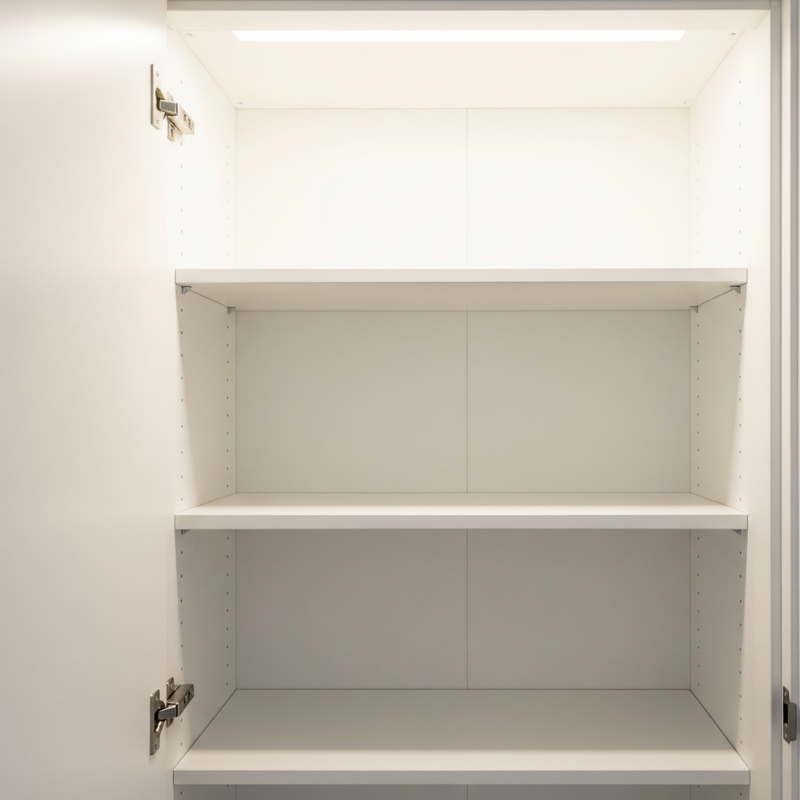 Clean organized cupboard storage